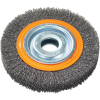 Brosse rotative, 7" dia., Fils 0,118", Arbre 1-1/4" Groupe Belzile Dickner