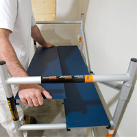 Mobile Work Scaffolding - Mini Scaffoldings, Aluminum Frame, 42" D x 48-1/2" H Groupe Belzile Dickner