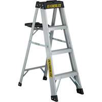3400 Series Industrial Extra Heavy-Duty Step Ladder, 4', Aluminum, 300 lbs. Capacity, Type 1A Groupe Belzile Dickner