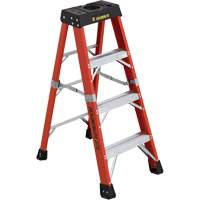 Industrial Extra Heavy-Duty Stepladders (6800 AA Series), 4', Fibreglass, 375 lbs. Capacity, Type 1AA Groupe Belzile Dickner