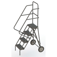 Rolling Ladder, 4 Steps, Serrated, 40" High VC531 | Dickner Inc