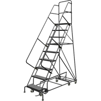 &eacute;chelles roulantes multidirectionnelles, 9 marches, Largeur de la marche 24", Hauteur de la plateforme 90", Acier Groupe Belzile Dickner