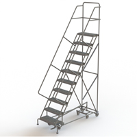 &eacute;chelles roulantes multidirectionnelles, 10 marches, Largeur de la marche 24", Hauteur de la plateforme 100", Acier Groupe Belzile Dickner
