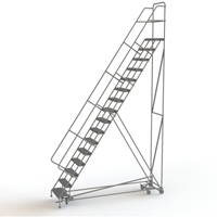 &eacute;chelles roulantes multidirectionnelles, 16 marches, Largeur de la marche 24", Hauteur de la plateforme 160", Acier Groupe Belzile Dickner