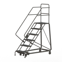Heavy Duty Safety Slope Ladder, 6 Steps, Perforated, 50° Incline, 60" High Groupe Belzile Dickner