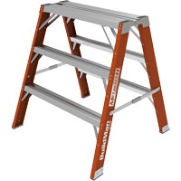 Buildman™ Step-up Workbench, 3' H x 34.75" W x 33.25" D, 300 lbs. Capacity, Fibreglass VD700 | Dickner Inc