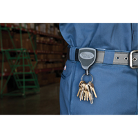 Porte-clés Super48<sup>MC</sup>, Polycarbonate, Câble 48", Fixation Agrafe de ceinture TLZ008 | Dickner Inc