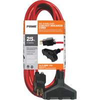 Vinyl Extension Cord, Outdoor, SJTW, 14/3 AWG, 15 A, 3 Outlet(s), 25' Groupe Belzile Dickner