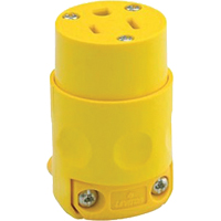 Commercial Grade Straight Blade Connector, 5-15R, Plastic Groupe Belzile Dickner