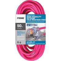 Neon Flex&reg; High Visibility Extension Cord, Outdoor, SJTW, 12/3 AWG, 15 A, 50' Groupe Belzile Dickner