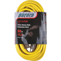 Vinyl Extension Cord with Light Indicator, Outdoor, SJTOW, 12/3 AWG, 15 A, 50' Groupe Belzile Dickner