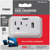 Chargeur USB Prime avec protection contre la surtension Groupe Belzile Dickner