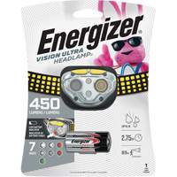 Lampe frontale industrielle Vision Ultra, DEL, 450 lumens, 2 hres de fonctionnement, piles AAA Groupe Belzile Dickner