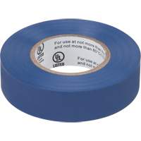 Electrical Tape, 19 mm (3/4") x 18 M (60'), Blue, 7 mils XH385 | Dickner Inc