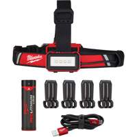 Low-Profile USB Headlamp, LED, 600 Lumens, 2 Hrs. Run Time, Rechargeable Batteries Groupe Belzile Dickner