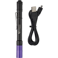 Lampe stylo UV avec port de recharge micro USB Stylus Pro, DEL, Corps en Aluminium, piles Rechargeable, Compris Groupe Belzile Dickner