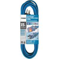 Glacier Flex&reg; Extreme Cold Weather Extension Cord, Outdoor, SJTW, 16/3 AWG, 13 A, 15' Groupe Belzile Dickner
