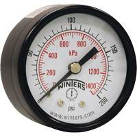 Manom&egrave;tre &eacute;conomique,  2", 0 - 200 psi, Fixation arri&egrave;re, Analogique Groupe Belzile Dickner