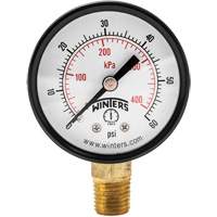 Manomètre économique,  2", 0 - 60 psi, Fixation inférieure, Analogique YB875 | Dickner Inc