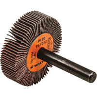 Coolcut™ Flap Wheel, Aluminum Oxide, 120 Grit, 1-1/2" x 3/8" x 1/4" YC402 | Dickner Inc