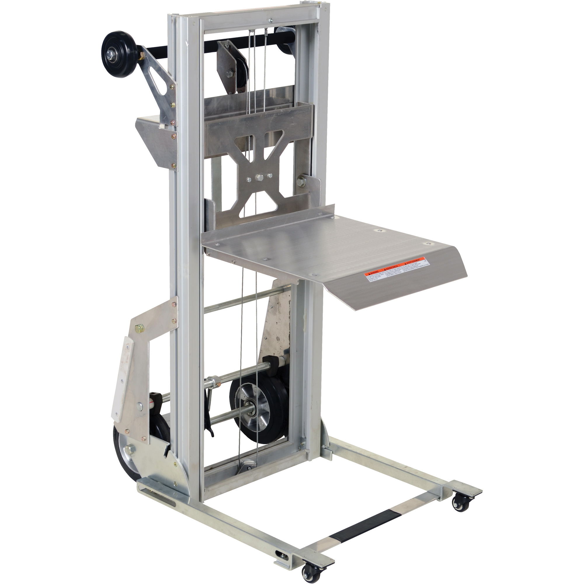 VESTIL Appareil de levage portatif en aluminium, Mécanisme Pompe au pied, Capacité de 200 lb VESTIL Appareil de levage portatif en aluminium, Mécanisme Pompe au pied, Capacité de 200 lb
